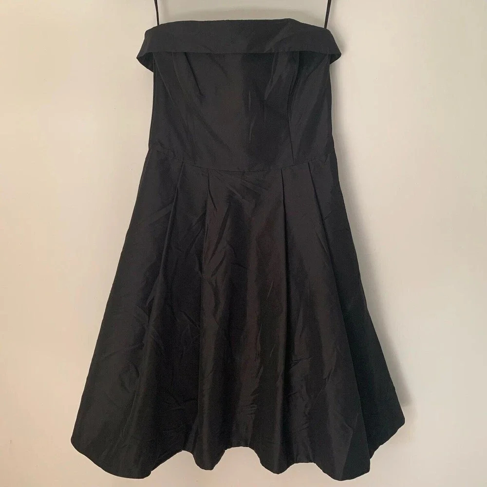 White House Black Market Formal Dress Women’s 6 Black Strapless Mini Dress